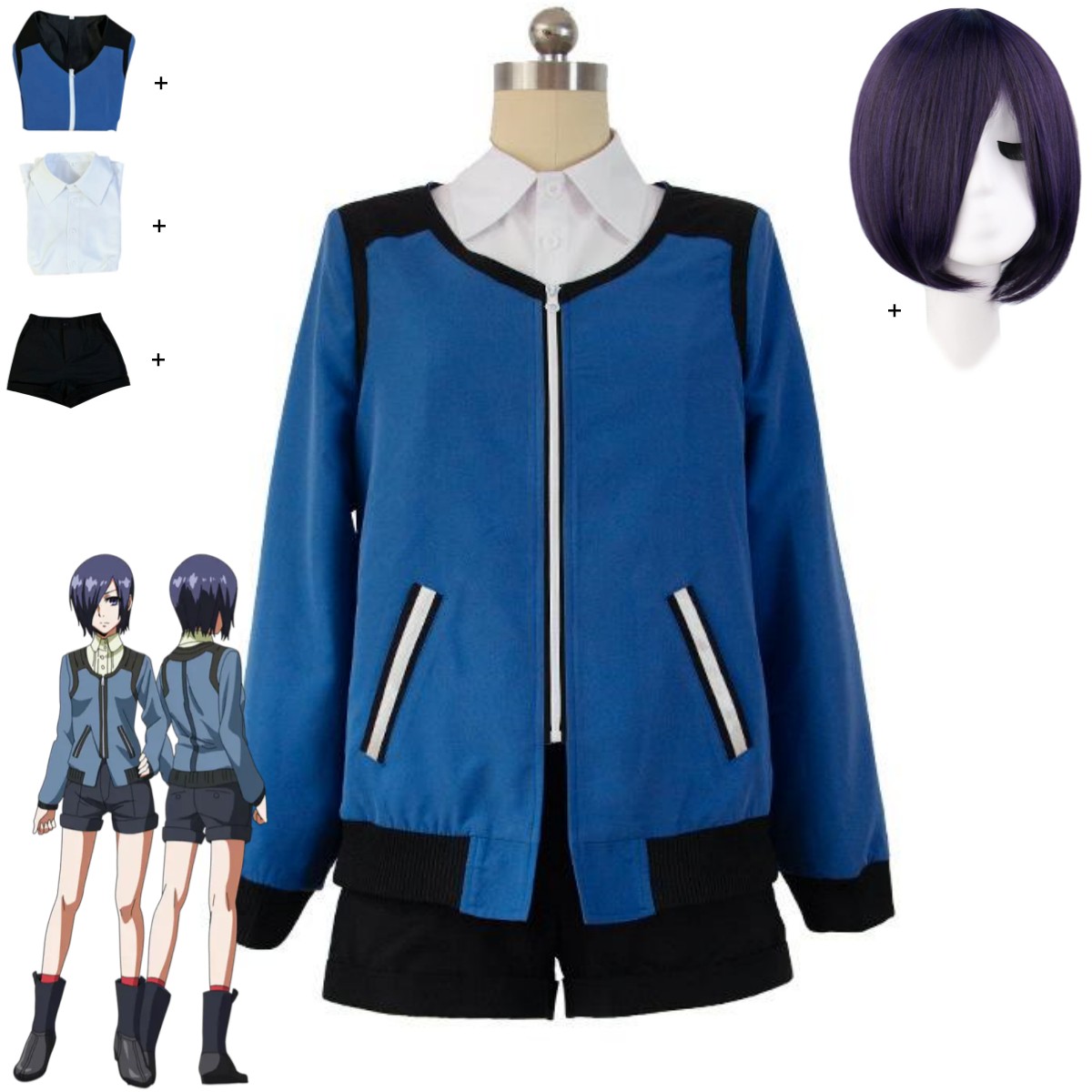 Anime Cosplay Tokyo Ghoul - Costume de Cosplay Anime Tokyo Ghoul