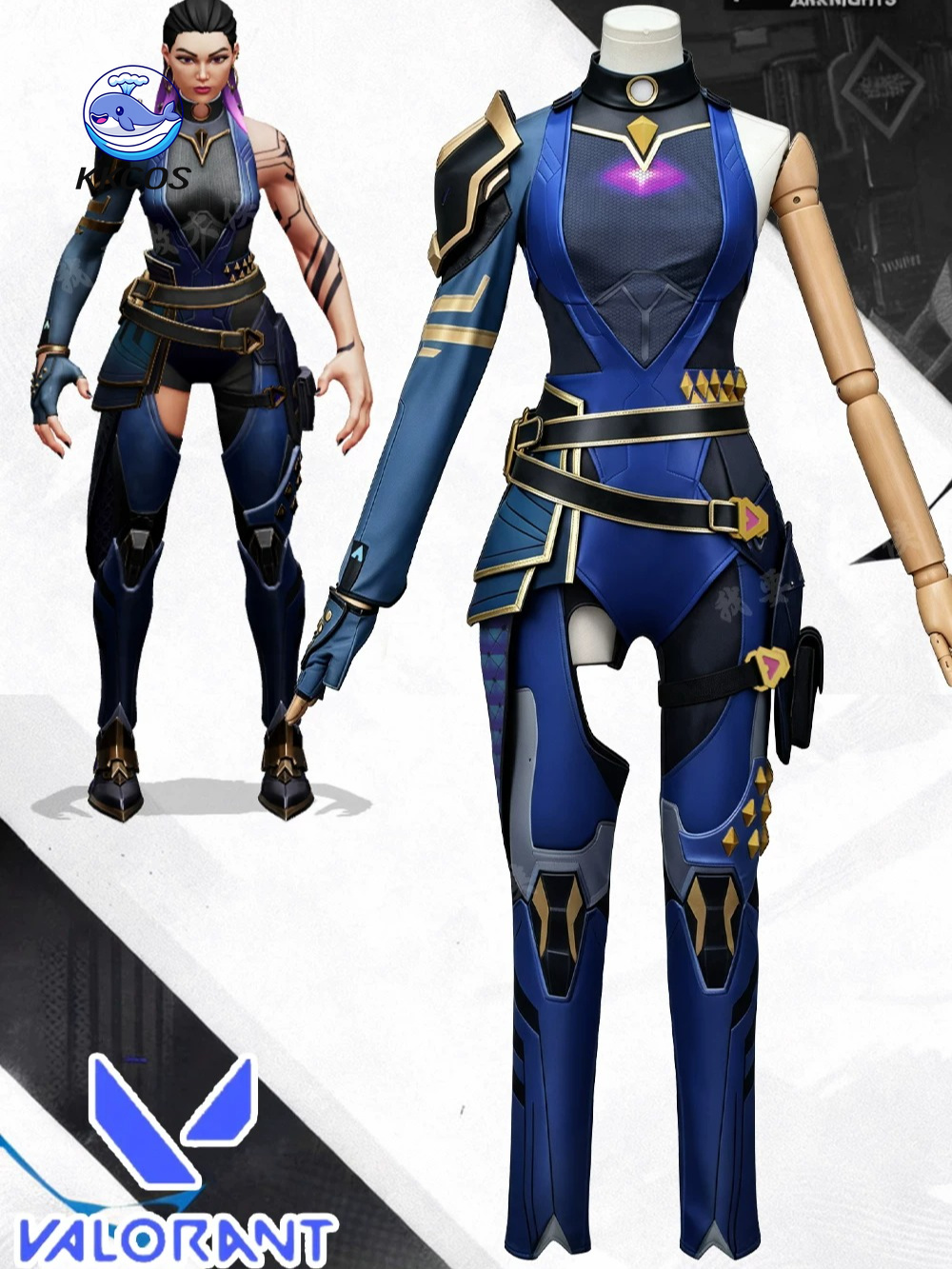 Anime Cosplay High Quality - KKCos Costume de Cosplay Reyna VALORANT