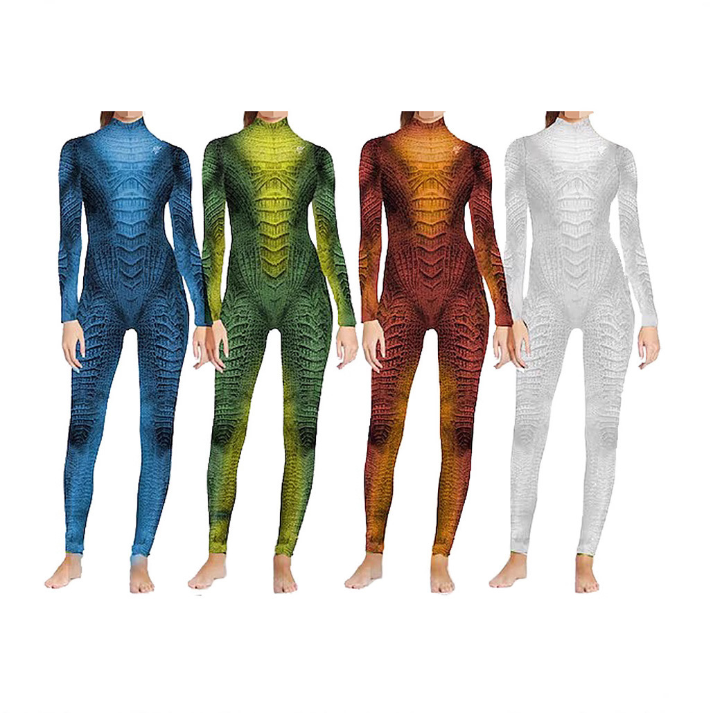 Anime Cosplay Jumpsuit - Costumes de performance d'animaux de Reptile,