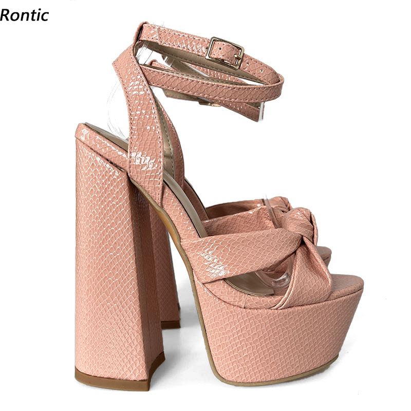 Anime Cosplay Simple - Rontic – sandales à plateforme faites