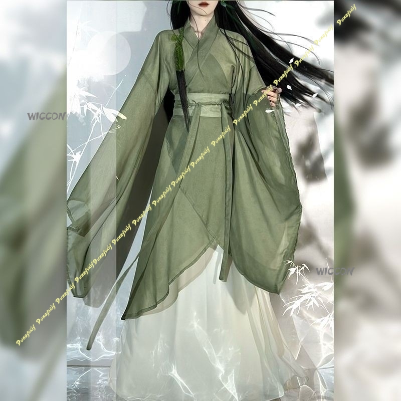 Anime Cosplay Girl With Black Hair - Costume de Cosplay Hanfu chinois à