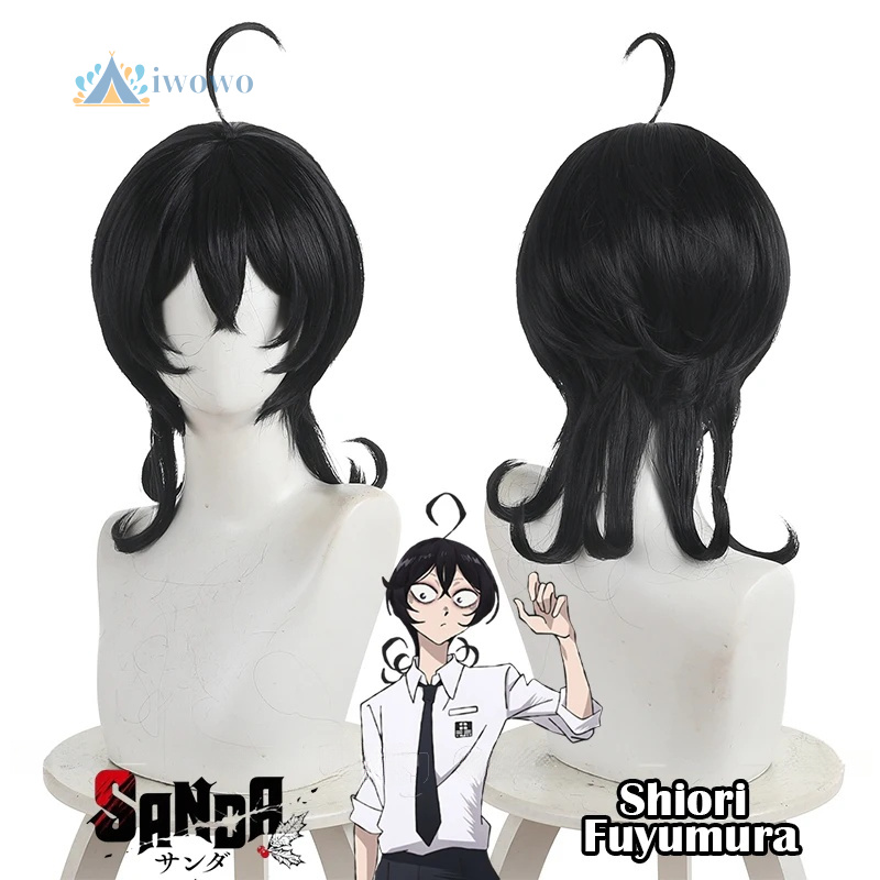 Anime Cosplay Girl With Black Hair - Perruque de Cosplay Anime Sanda Shiori