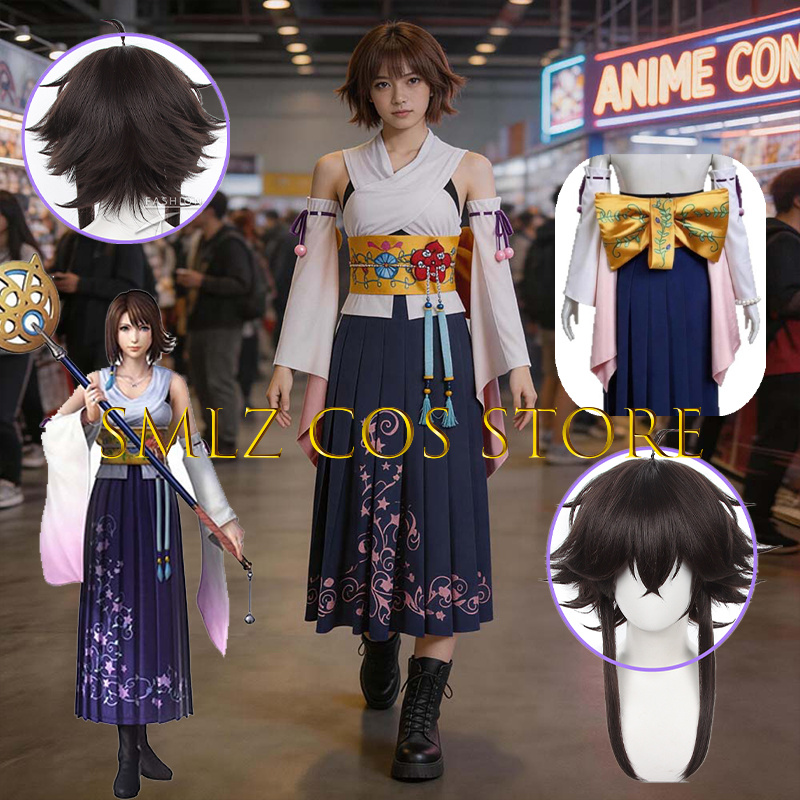 Anime Cosplay Female Characters - Costume de cosplay Yuna FF10 X