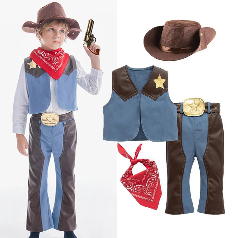 Anime Cosplay Toddler - Umorden cuir Style West Cowboy Costume