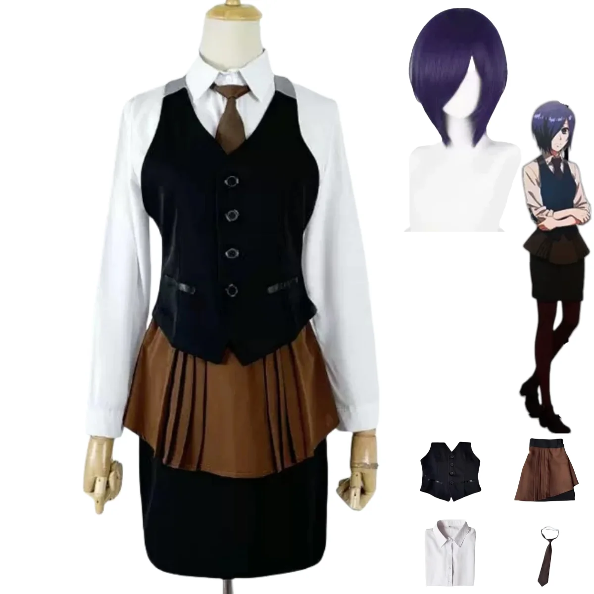 Anime Cosplay Tokyo Ghoul - Costume de cosplay Anime Tokyo Ghoul