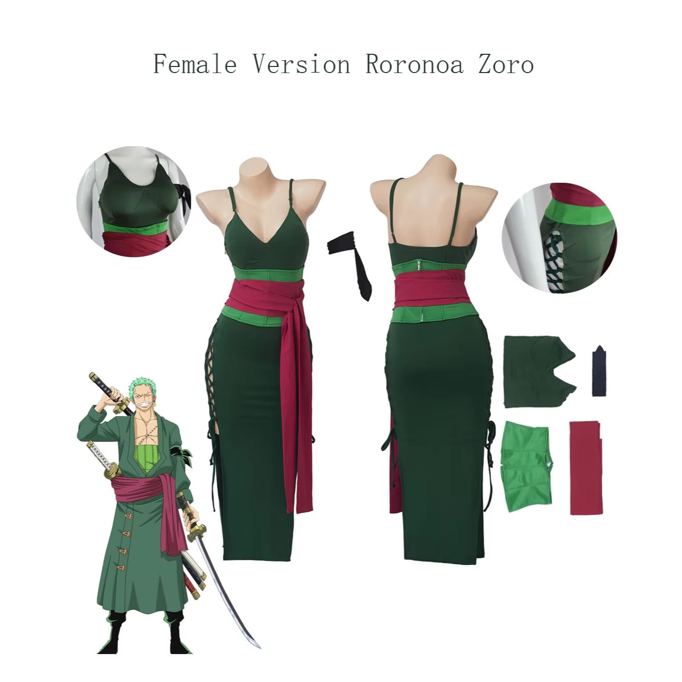 Cosplay Anime Zoro - Costume de cosplay Roronoa Zoro pour
