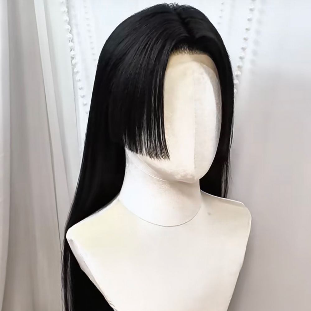 Anime Cosplay Girl With Black Hair - Perruque de Cosplay Anime Boa Hancock,