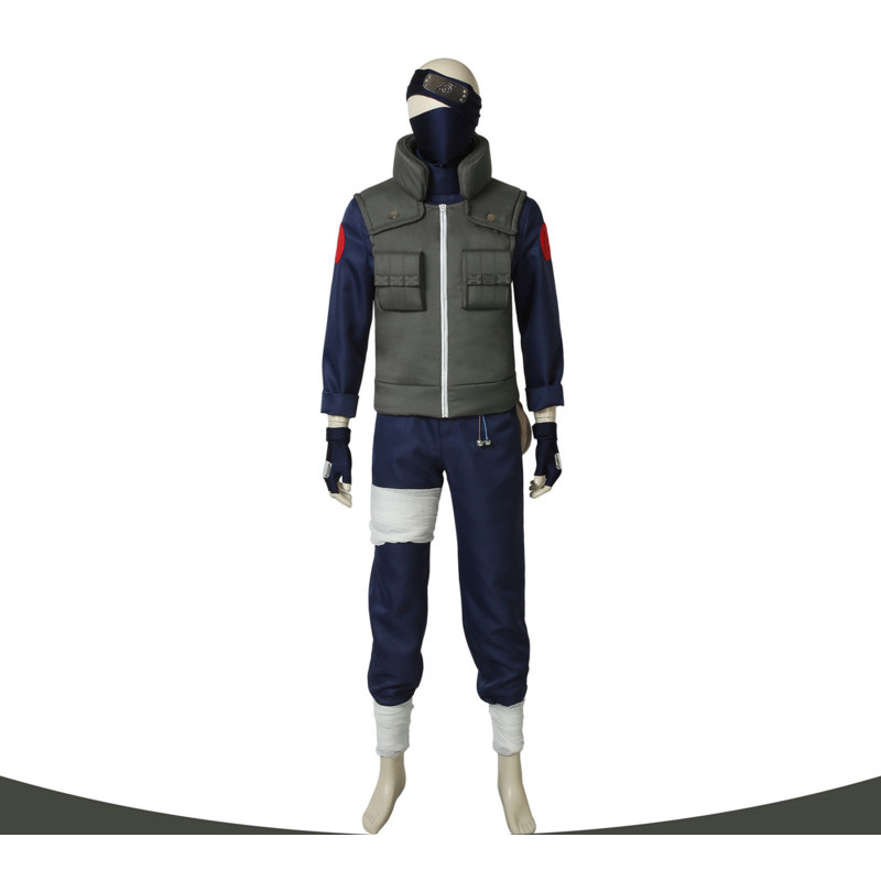 Anime Cosplay Manga - Costume de cosplay Kakashi, ensemble complet,
