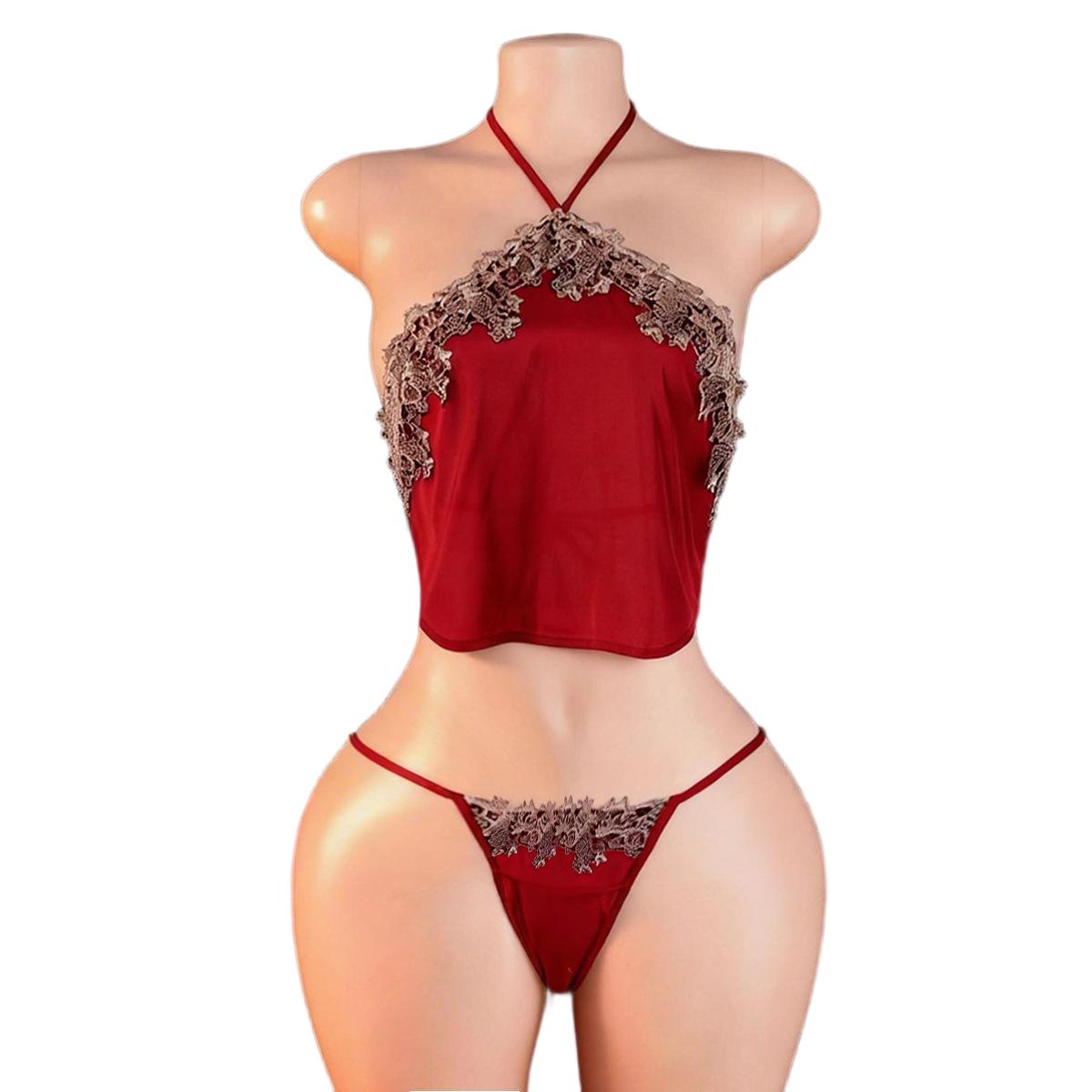 Women Anime Cosplay - Ensemble de lingerie sexy rouge style