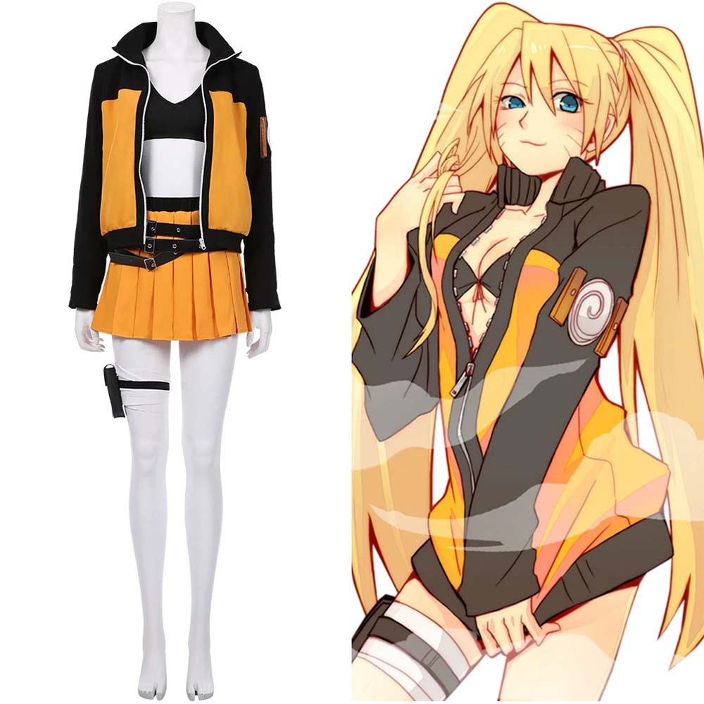 Anime Cosplay Simple - Costume de cosplay Anime Uzumaki pour