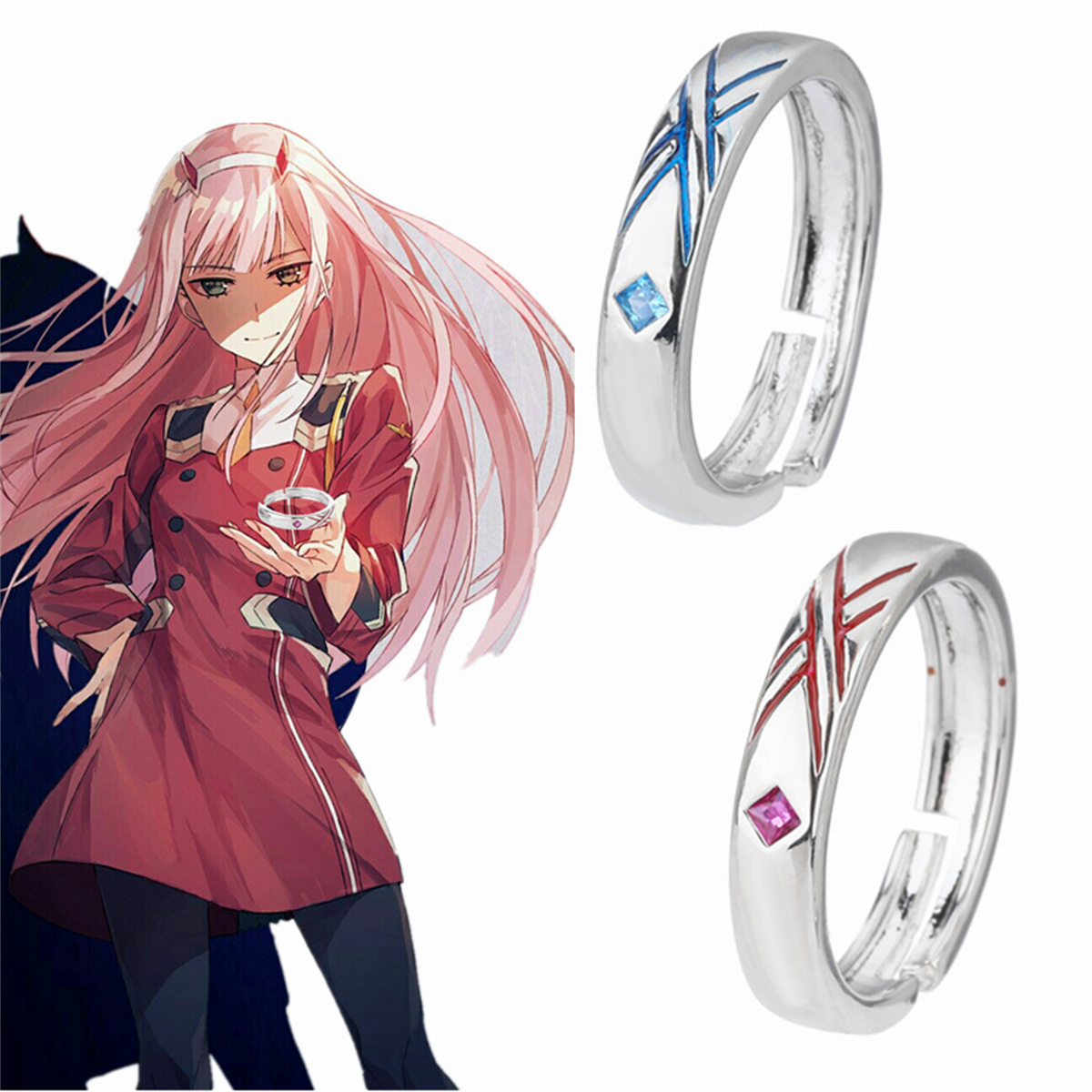 Anime Cosplay Zero Two - Anime Darling In The Franxx anneau