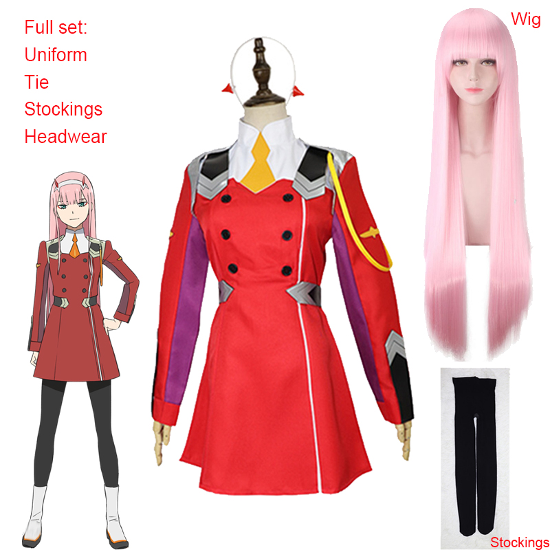 Anime Cosplay Zero Two - Anime 02 robes chérie dans le