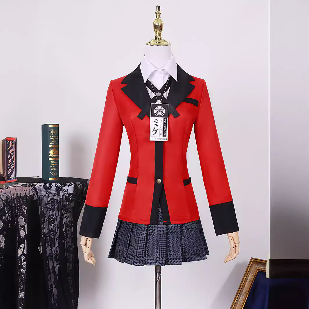 Anime Cosplay Kakegurui - Costume de cosplay Kakegurui, Yumeko Jabami,