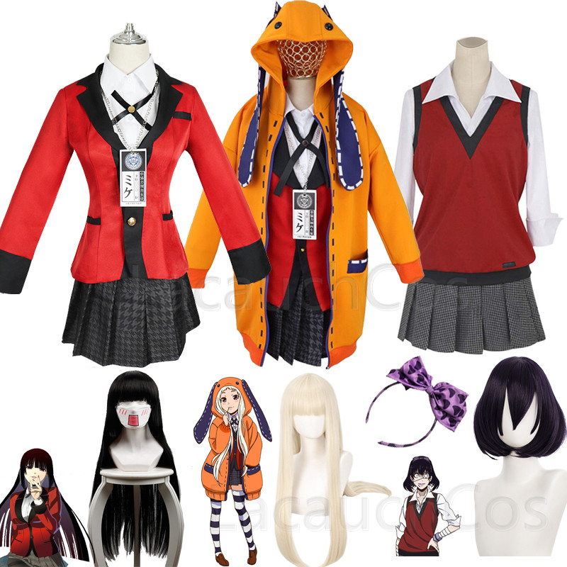Anime Cosplay Kakegurui - anime excitation folle Jabami Yumeko Cosplay