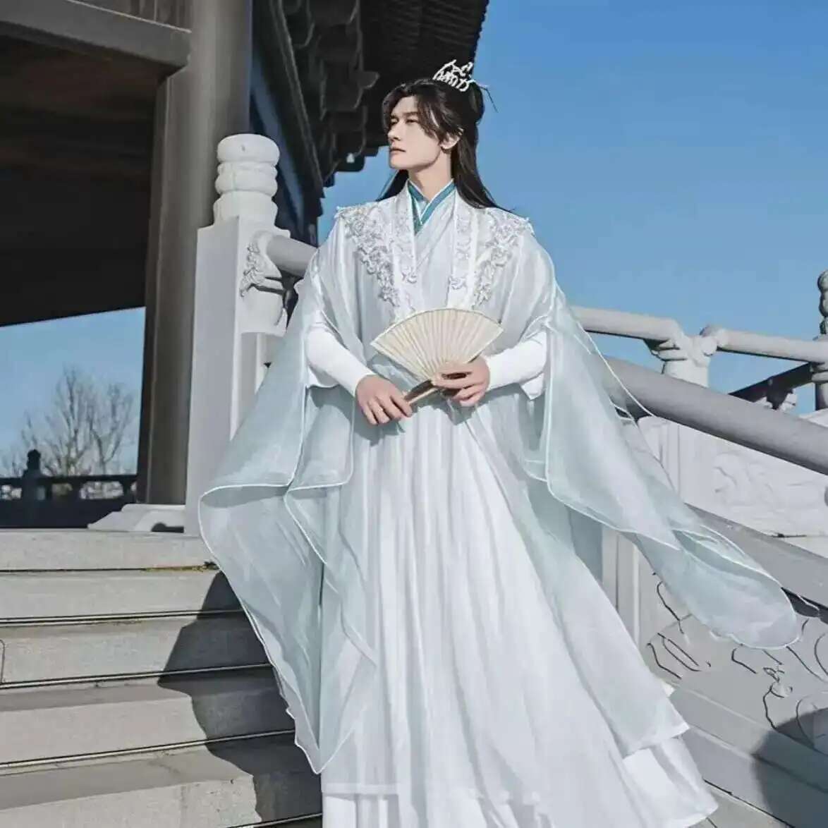 Anime Cosplay In Chinese - Grande taille 3XL Hanfu hommes chinois