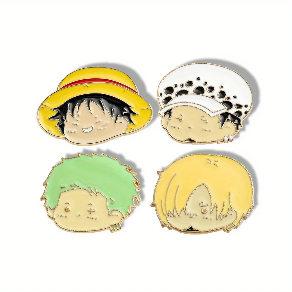 Lot de 4 broches personnages d - Anime Cosplay Simple avis et prix