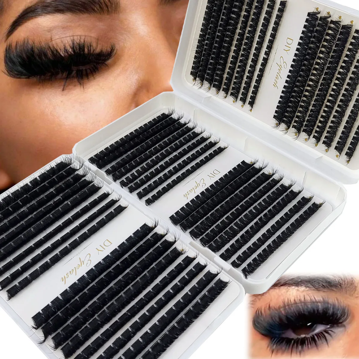 HBZGTLAD 200D-60D Clusters de  - Anime Cosplay Lashes avis et prix