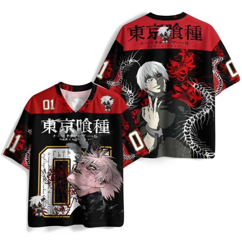 T-shirt en jersey d'anime Toky - Anime Cosplay Tokyo Ghoul avis et prix