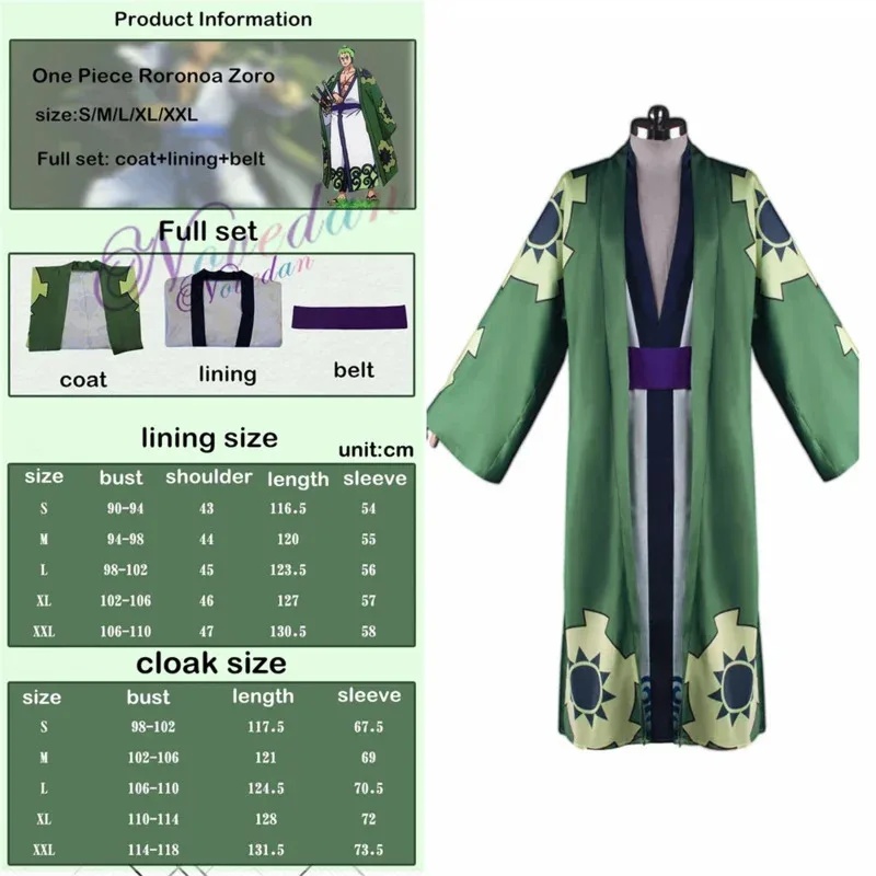 Costume de cosplay d'anime RED - Cosplay Anime Zoro avis et prix
