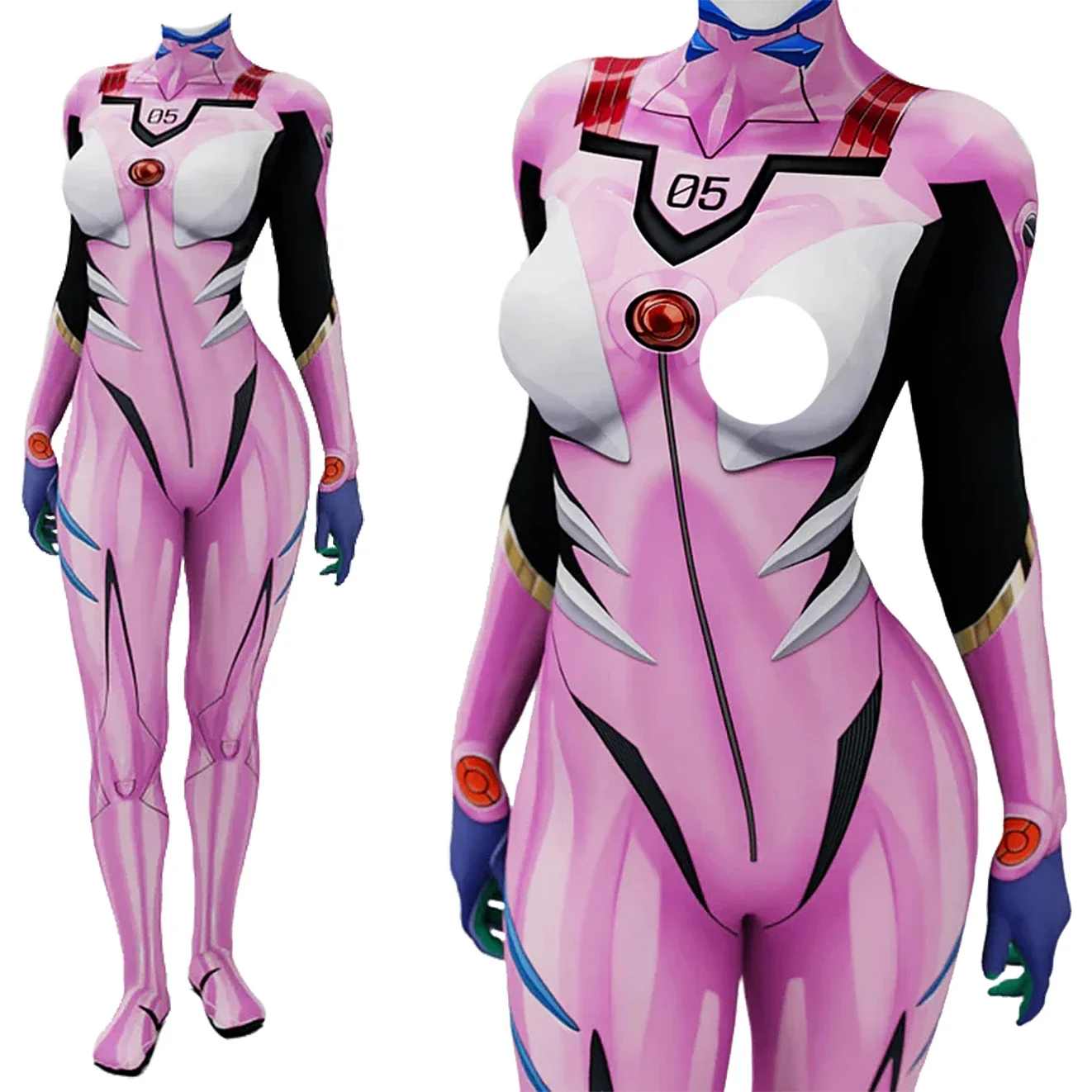 Anime EVA 05 Makinami Cosplay  - Anime Cosplay Jumpsuit avis et prix