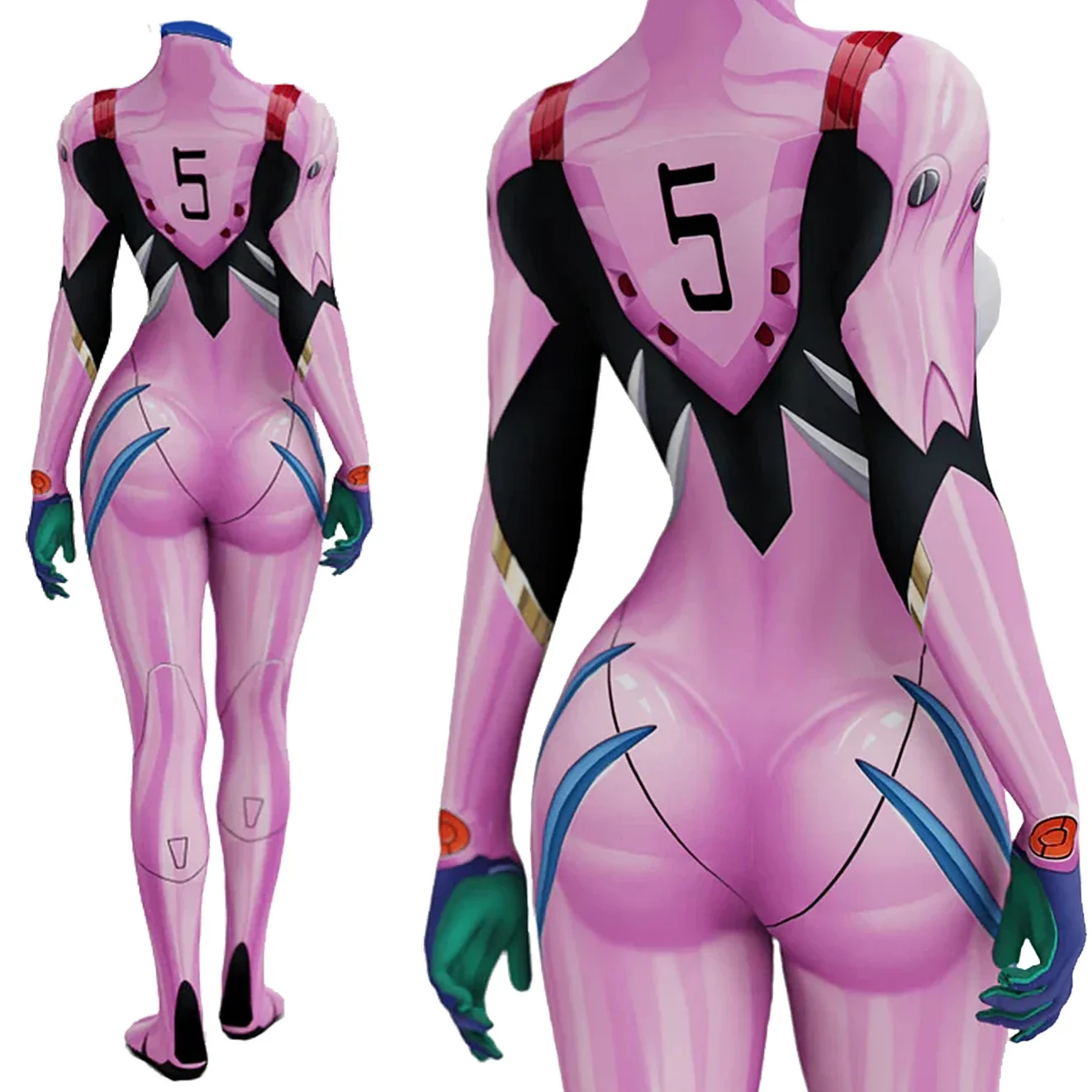 Anime EVA 05 Makinami Cosplay  - Anime Cosplay Jumpsuit avis et prix