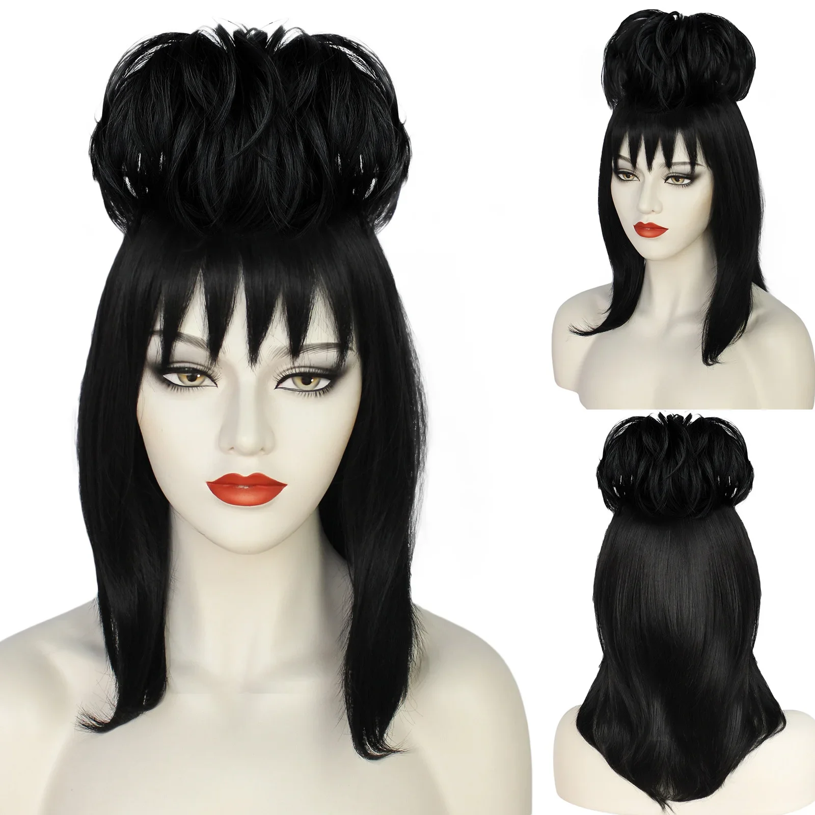 Lydia Dequery-Perruque Cosplay - Anime Cosplay Girl With Black Hair avis et prix