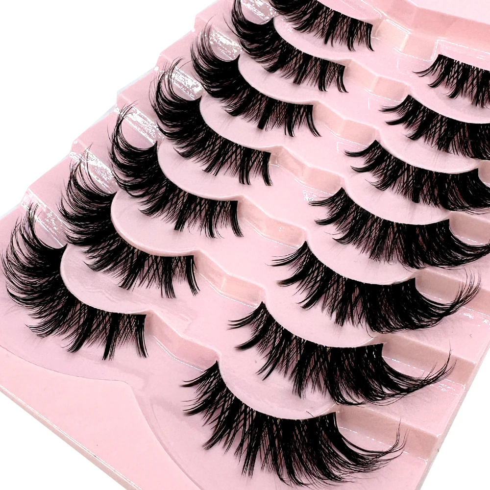 7/8 paires de cils oeil de cha - Anime Cosplay Lashes avis et prix
